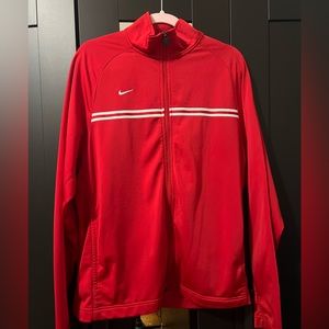 Red Nike Zip Up
